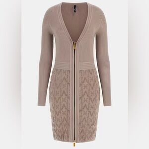 Guess Marciano monogram sweater dress long sleeves.  size 42